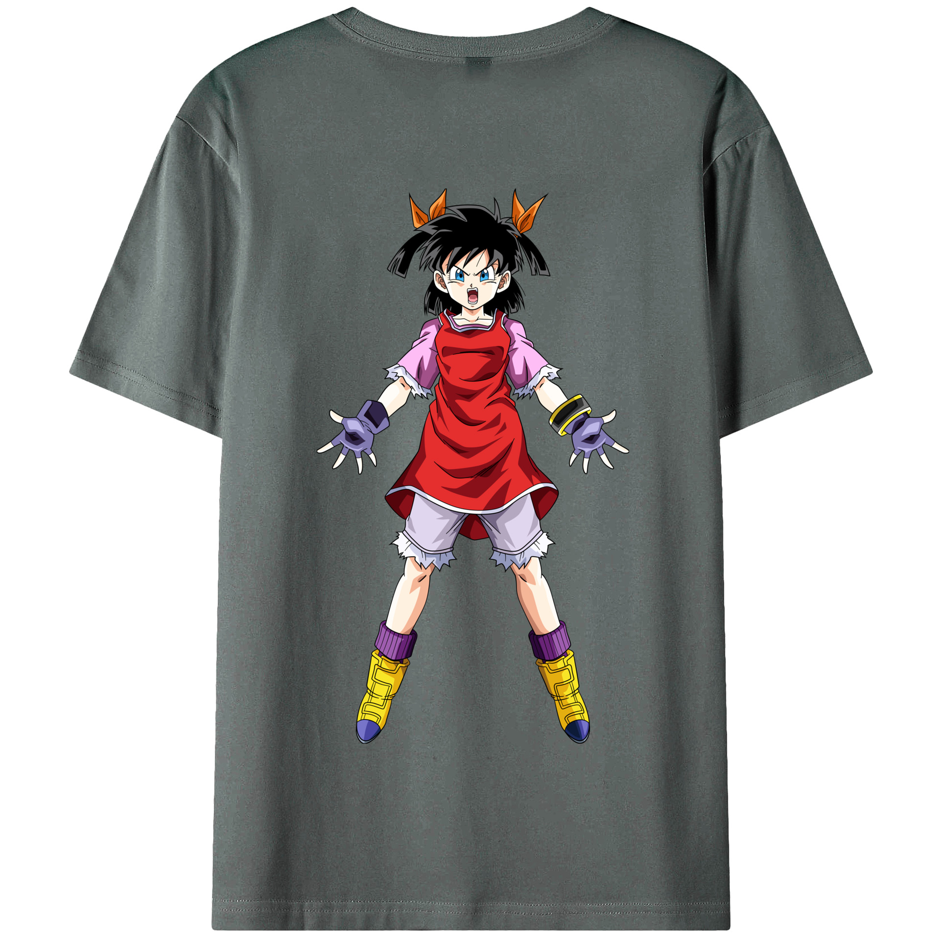 （画像用） ドラゴンボール パン DRAGON BALL Pan 綿100％半袖Tシャツ（背面プリント）